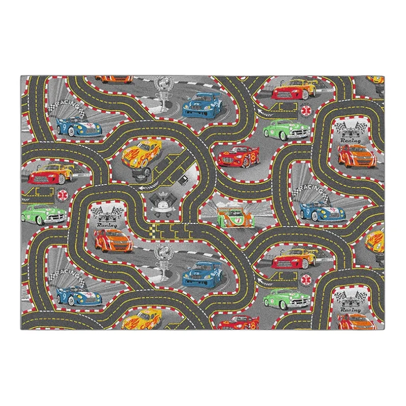 Legetæppe - Racer bane - 140 x 200 cm