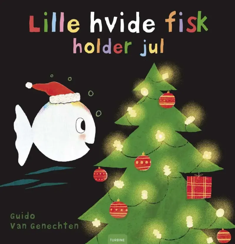 Lille hvide fisk holder jul