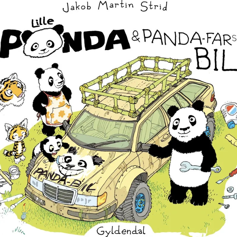 Lille Panda og Panda-fars bil