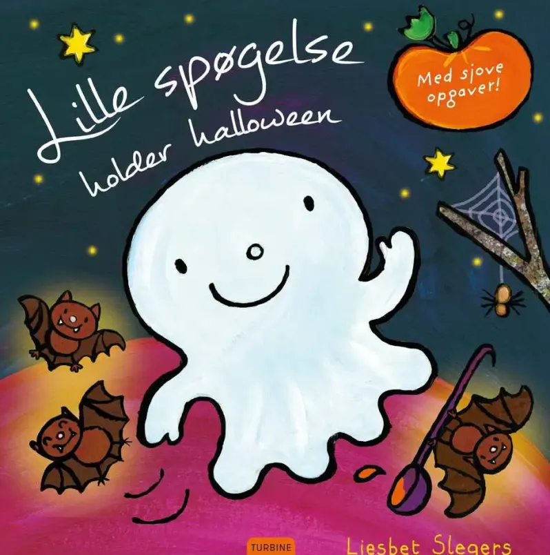 Lille spøgelse holder halloween