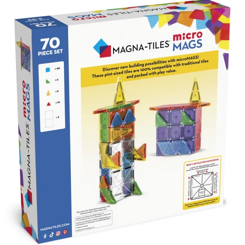 MAGNA-TILES microMAGS 70 stk