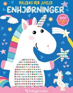 Malebog med juveler: Enhjørninger