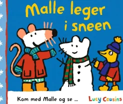 Malle leger i sneen