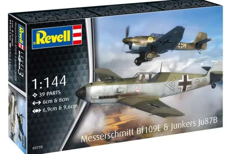 Messerschmitt Bf109E & Junkers Ju87B Stuka 1:144
