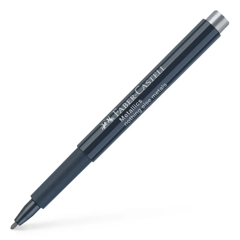 Metallic pen Faber-Castell sølv
