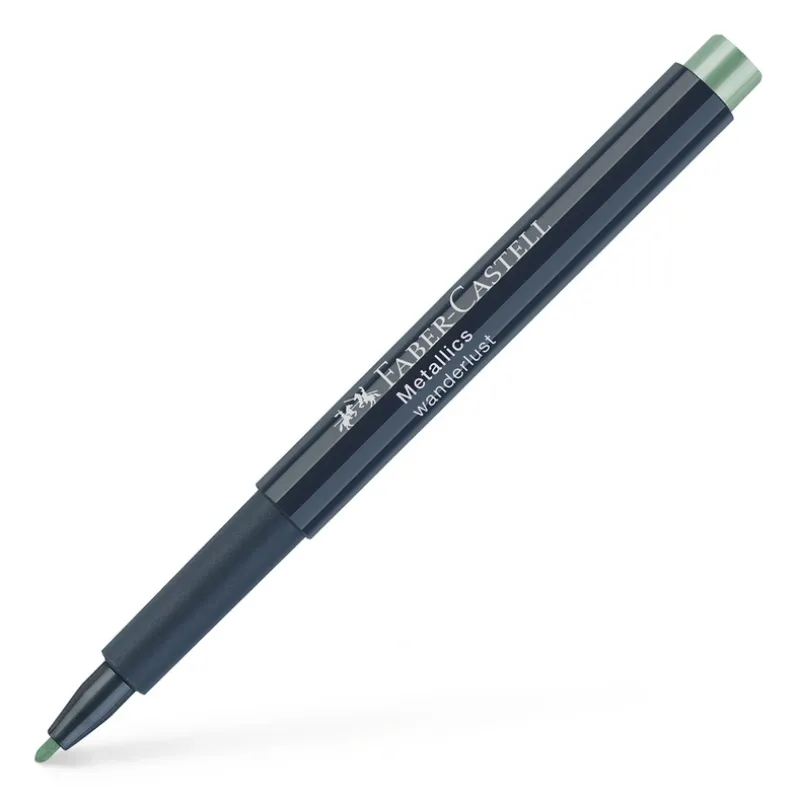 Metallic pen Faber-Castell grøn