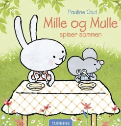 Mille og Mulle spiser sammen