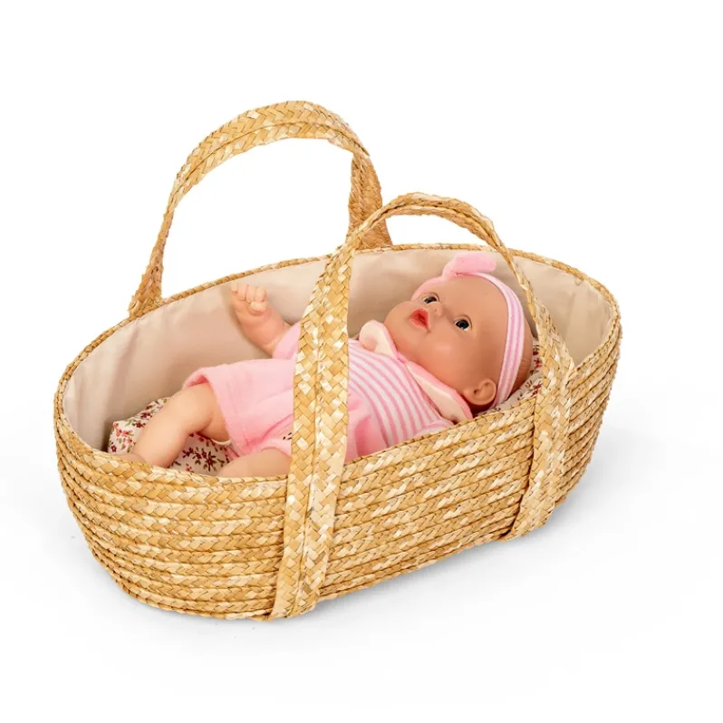 Mosekurv med sengetøj, 35 cm