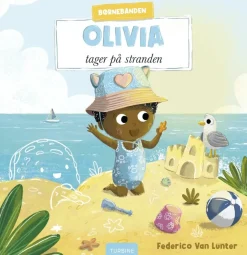 Olivia tager på stranden
