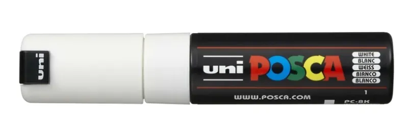 Paintmarker Uni POSCA pc-8k hvid