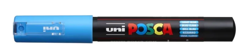 Paintmarker Uni POSCA pc-1mc lys blå