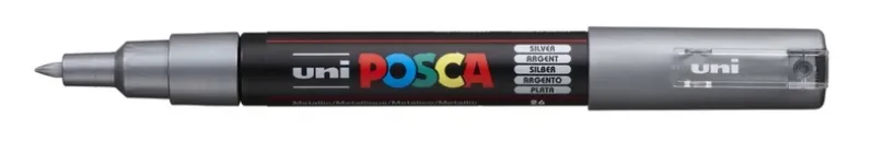 Paintmarker Uni POSCA pc-1mc sølv
