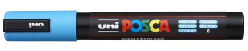 Paintmarker Uni POSCA pc-5m lys blå