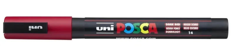 Paintmarker Uni POSCA pc-3m mørkerød