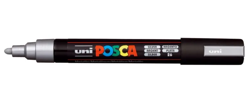 Paintmarker Uni POSCA pc-5m sølv