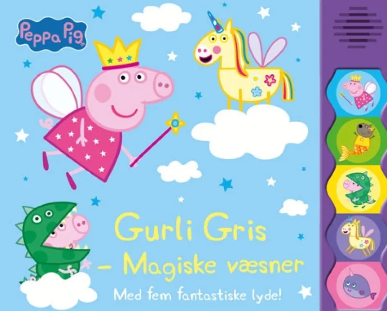 Peppa Pig - Gurli Gris - Magiske væsner (lydbog med 5 fantastiske lyde)