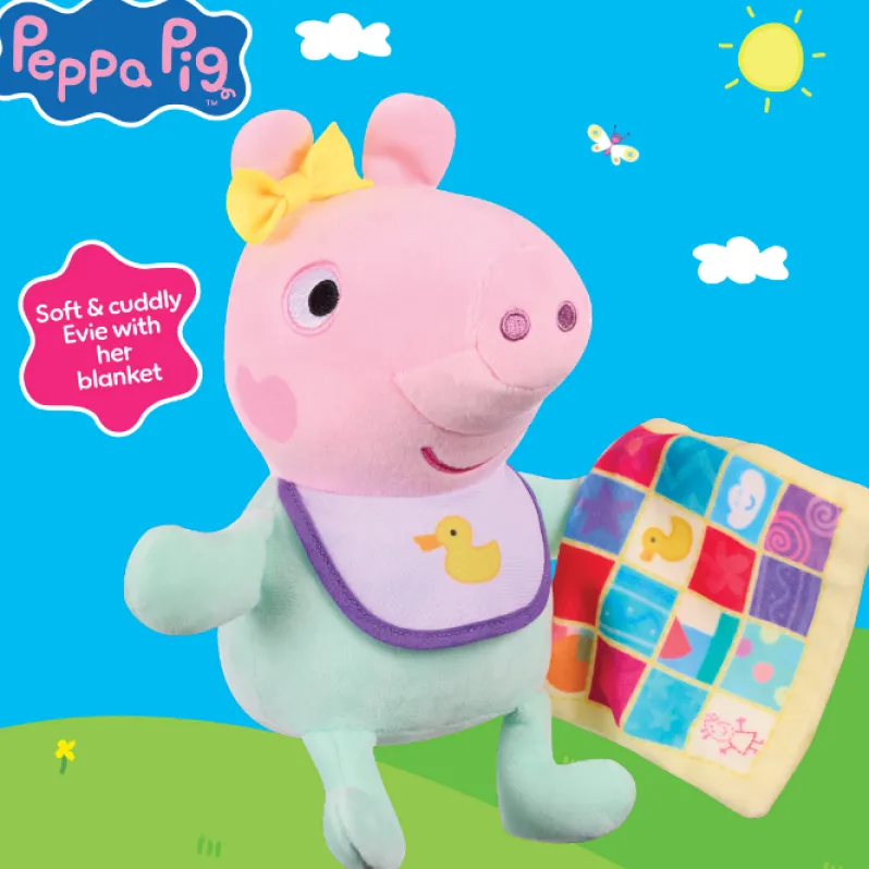 PEPPA PIG Gurli gris PLUSH BLANKET EVIE