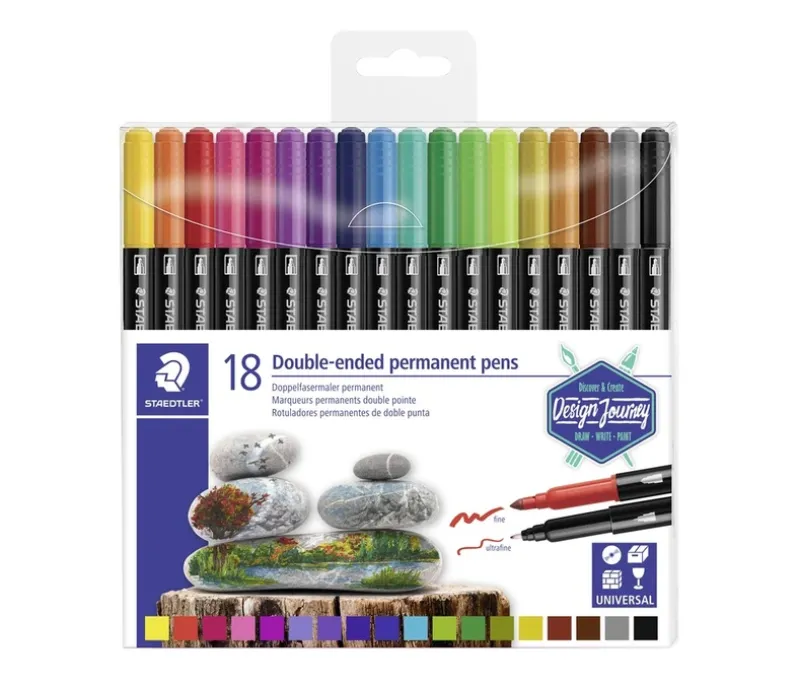 Permanente tusser Staedtler 18 stk
