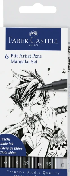 Pitt artist mangaka Faber-Castell 6 ass