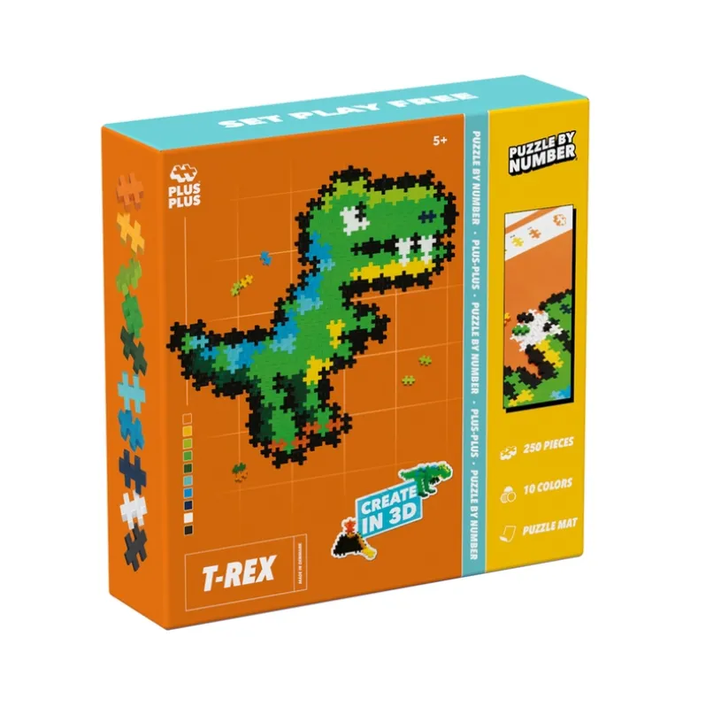 Plus-Plus Puzzle By Number T-Rex 250 pcs