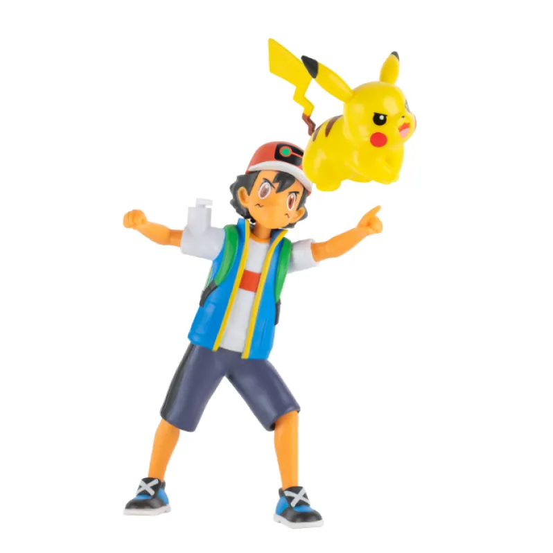 Pokemon battle feature figure Ash and Pikachu