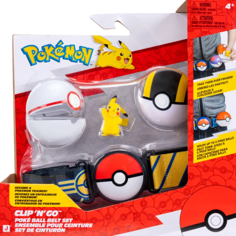Pokemon clip n go belt set Pikachu