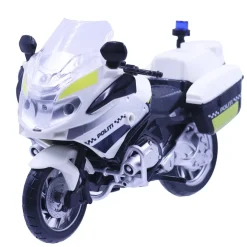 Politimotorcykel med lys og lyd 18 cm
