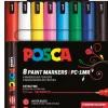 Posca Paintmarker Uni PC-1MR 8P sæt basic colors
