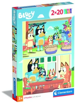 Puslespil Bluey 2x20 brikker