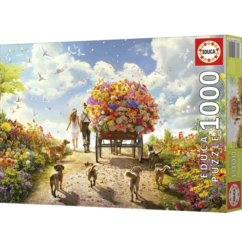 Puslespil carrying flowers 1000 brikker