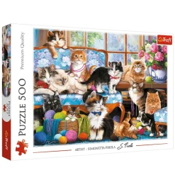 Puslespil Cat family 500 brikker