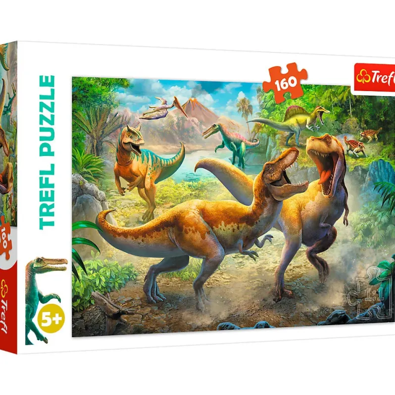 Puslespil Fighting tyrannosaurs 160 brikker