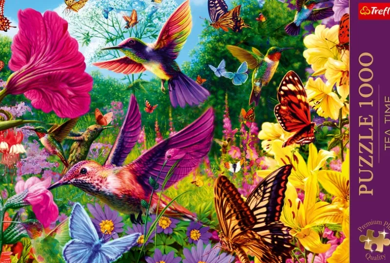 Puslespil Hummingbird garden 1000 brikker