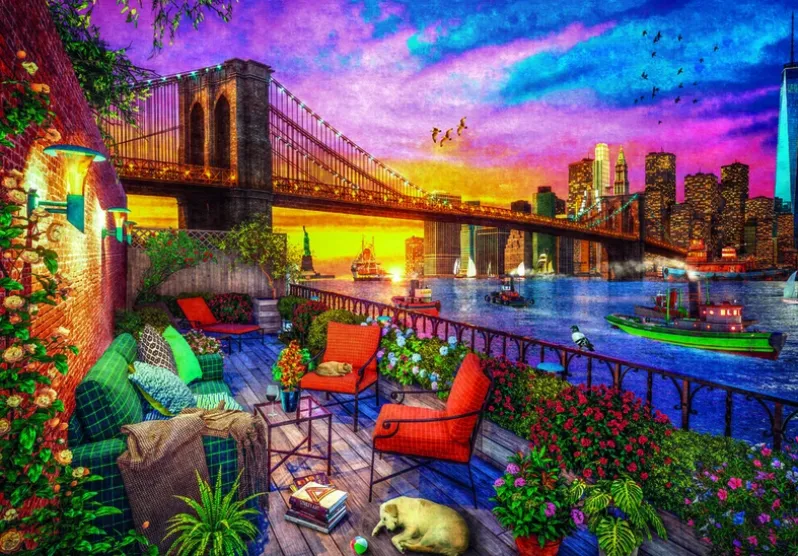 Puslespil Manhattan balcony 3000 brikker