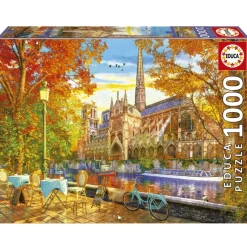 Puslespil Notre Dame In Autumn 1000 brikker