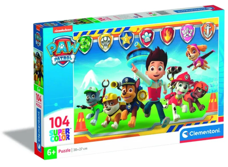 Puslespil Paw Patrol 1, 104 brikker