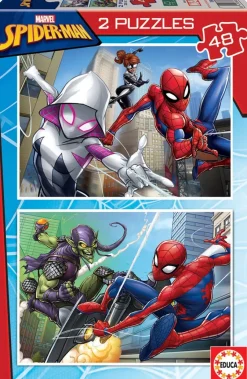 Puslespil Spider-Man 2x48 brikker