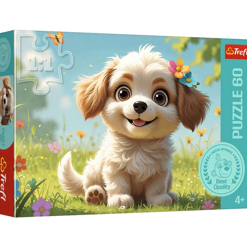 Puslespil To be a puppy 60 brikker