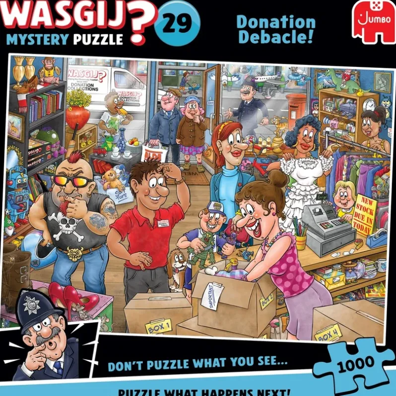 Puslespil Wasgij Mystery 29 Donation Debacle! 1000 brikker
