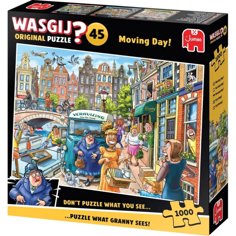 Puslespil Wasgij Original 45 Moving Day! 1000 brikker