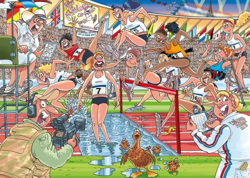 Puslespil Wasgij Original 44 Summer Games! 1000 brikker