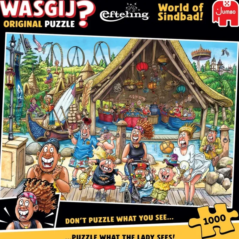 Puslespil Wasgij Original Efteling World of Sindbad! 1000 brikker