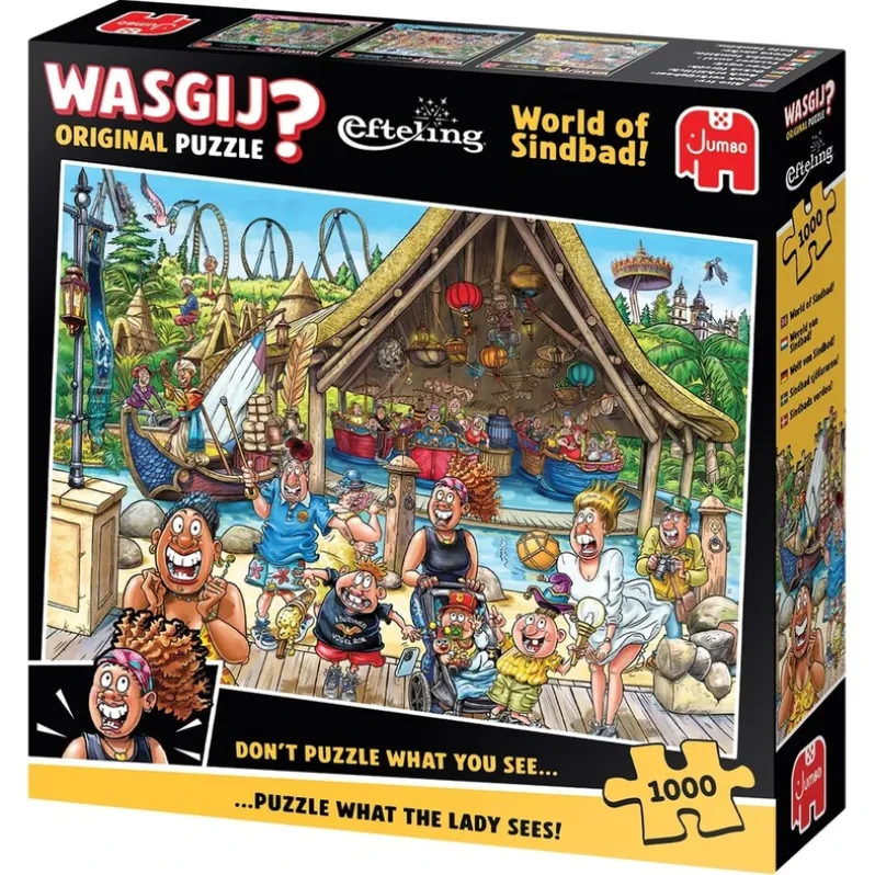 Puslespil Wasgij Original Efteling World of Sindbad! 1000 brikker