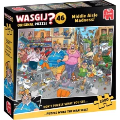 Puslespil Wasgij Original 46 Middle Aisle Madness! 1000 brikker