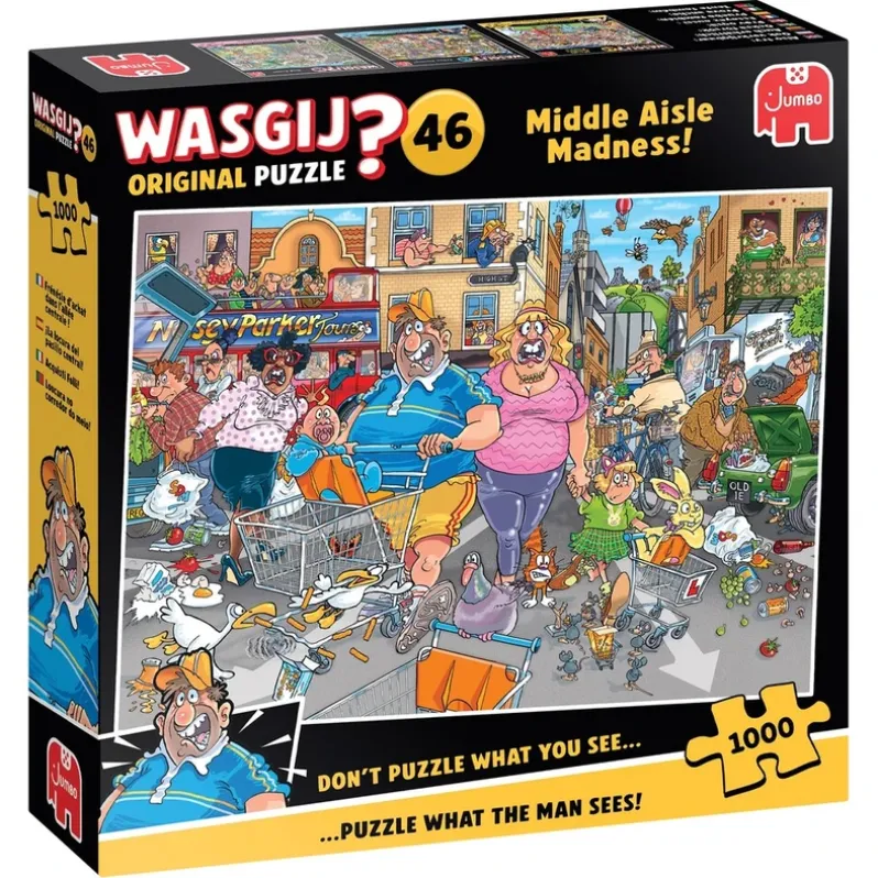 Puslespil Wasgij Original 46 Middle Aisle Madness! 1000 brikker