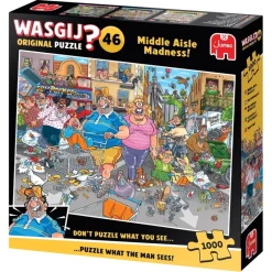 Puslespil Wasgij Original 46 Middle Aisle Madness! 1000 brikker