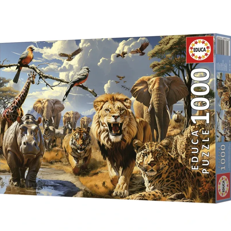 Puslespil wild animals 1000 brikker