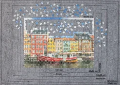 Puslespilstæppe 130x89cm