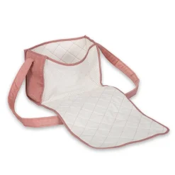 Pusletaske i fløjl, rosa