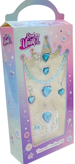 Real UniQ smykkesæt med tiara ass